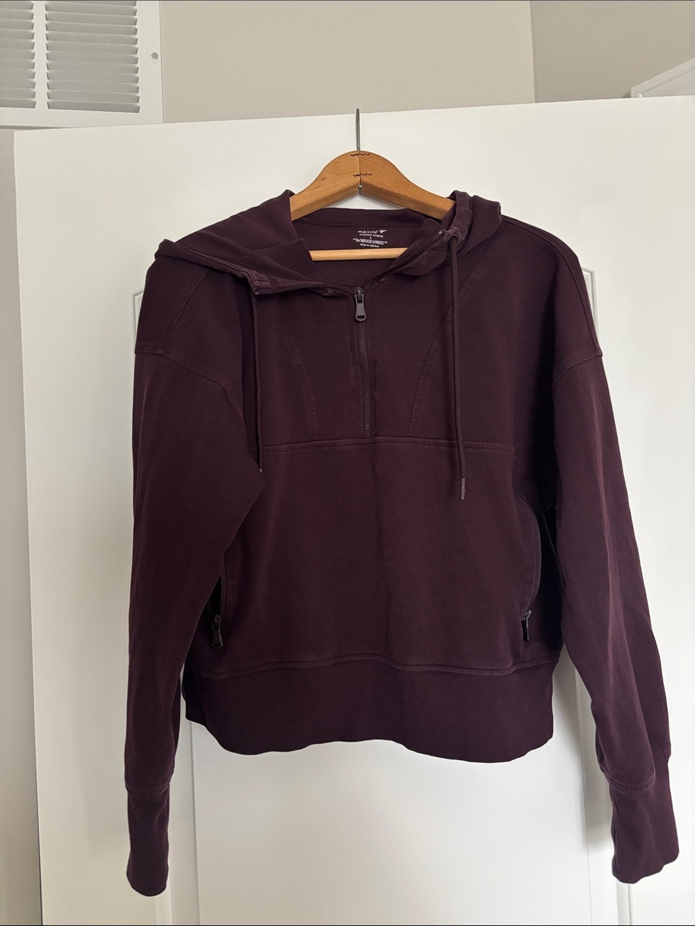 Old Navy Plum Half-Zip Hoodie Sweater
